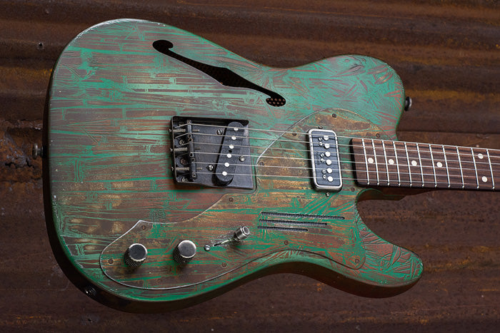 17135 Rust On Green Bamboo Deluxe SteelCaster