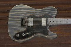 19048 Rust O Matic Pinstriped Grey Driftwood Deluxe SteelGuardCaster