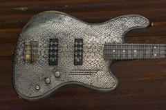 19061 Antique Silver Snakeskin Brett Simons Signature Model Steeltop Bass