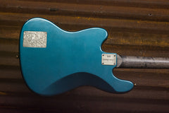19012 Antique Silver Paisley Engraved Tuxedo Blue SteelTop Bass