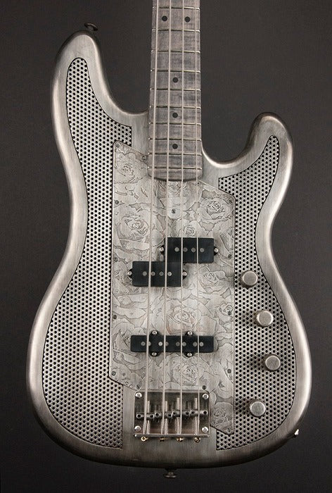 11108 Antique Silver Roses SteelCaster Bass
