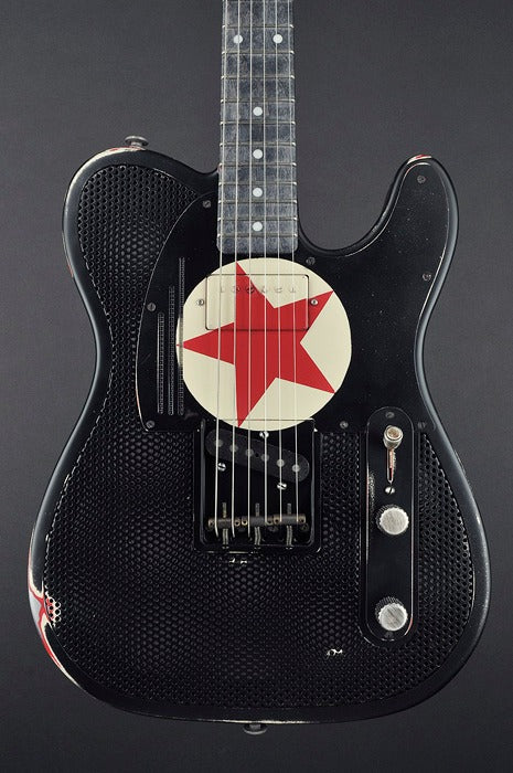13140 Red Star Black Holey SteelCaster