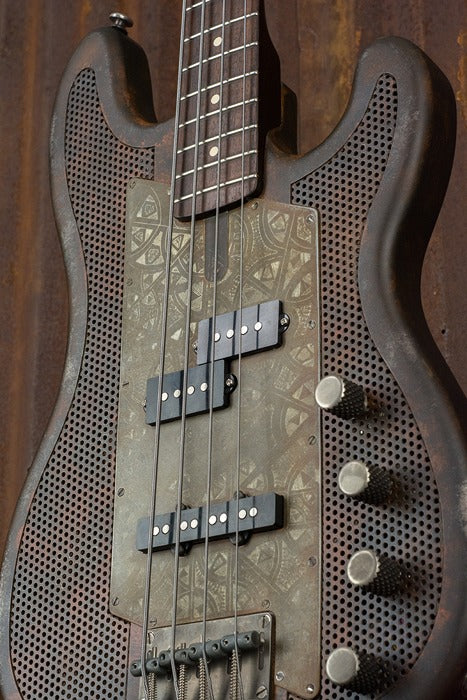 19045 Rust O Matic African Engraved SteelCaster Bass