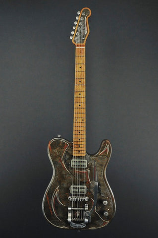 14023 Rust O Matic Pinstripe Deluxe SteelCaster with B5 Bigsby