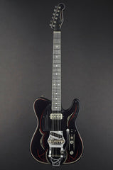 14114 Satin Black Pinstripe SteelCaster with B16 Bigsby