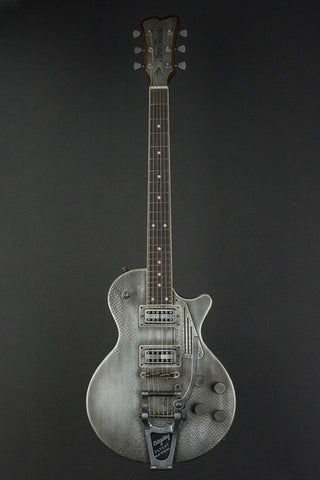 15130 Antique Silver Snakeskin SteelDeville with B7 Bigsby