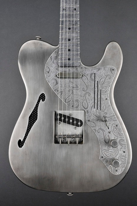 12104 Antique Silver Paisley Pickguard Deluxe SteelCaster
