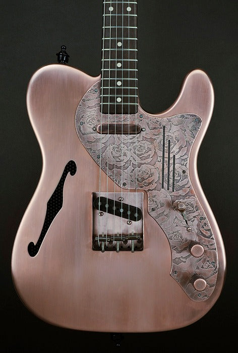 11148 Antique Copper Roses Pickguard Deluxe SteelCaster