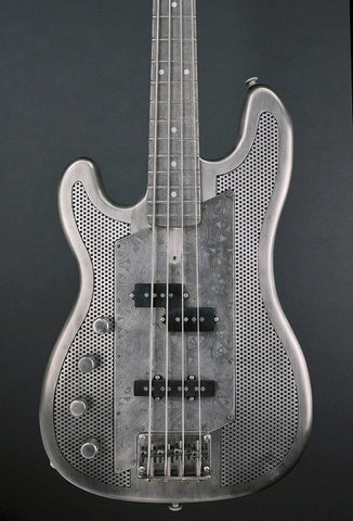 11198 Antique Silver African LEFTY SteelCaster Bass