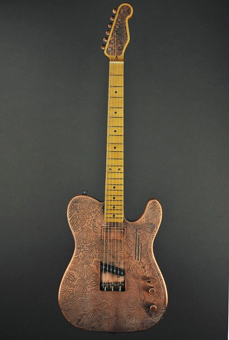 14090 Antique Copper Paisley Deluxe SteelCaster