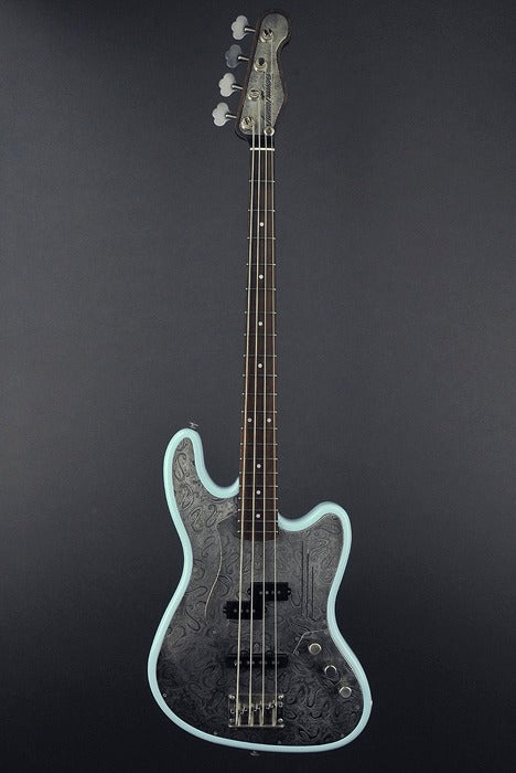 14006 Antique Silver Paisley SteelTopCaster Bass