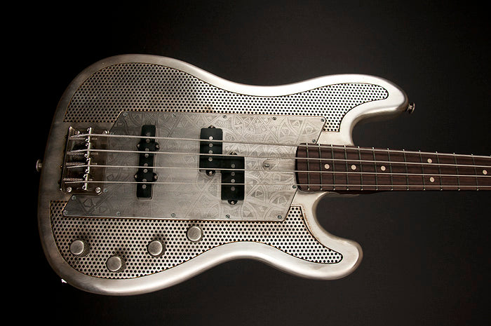11063 Antique Silver African SteelCaster Bass