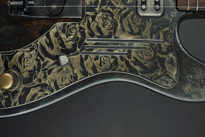 14200 Rust on Cream Roses Deluxe SteelCaster