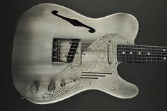 15007 Antique Silver Snakeskin Deluxe SteelCaster