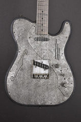 11092 Antique Silver Paisley Deluxe SteelTopCaster