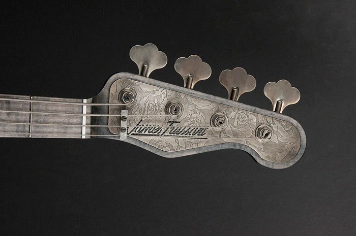 11108 Antique Silver Roses SteelCaster Bass