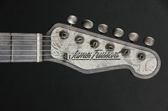 11158 Two Tone Sea Foam Green on Cream Paisley Deluxe SteelCaster