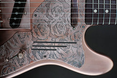 11148 Antique Copper Roses Pickguard Deluxe SteelCaster