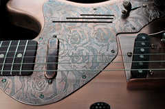 11148 Antique Copper Roses Pickguard Deluxe SteelCaster