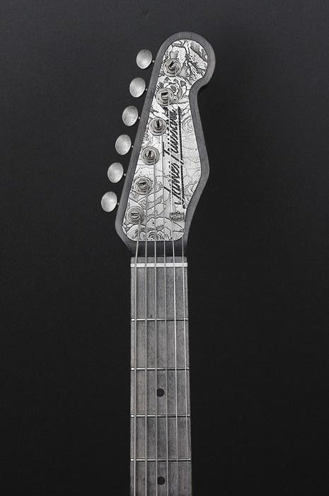 11238 Baritone SteelCaster Antique Silver Roses
