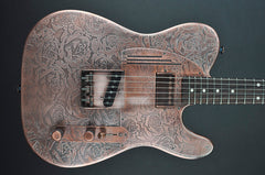 12031 Antique Copper Roses SteelCaster