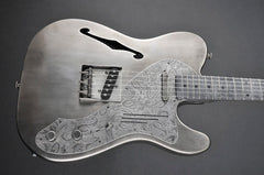 12104 Antique Silver Paisley Pickguard Deluxe SteelCaster