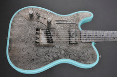 12109 LEFTY Antique Silver Paisley Deluxe SteelTopCaster