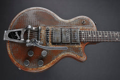 12153 Rust on Cream Snakeskin Holey SteelDeville with B7 Bigsby