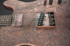 12081 Antique Copper Paisley Custom Deluxe SteelCaster