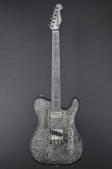 12176 Antique Silver Paisley SteelTopCaster