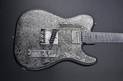 12176 Antique Silver Paisley SteelTopCaster