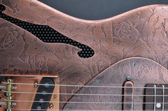 11075 Antique Copper Roses Deluxe SteelCaster