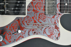 13002 Cream on Red Roses Deluxe SteelCaster