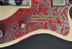13212 Cream on Red Roses Deluxe SteelCaster