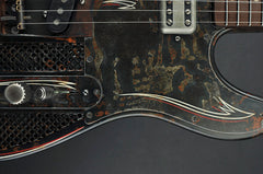 13197 Rust O Matic Pinstripe Square Perforated SteelCaster