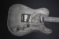 10229 Antique Silver Paisley Deluxe SteelTopCaster