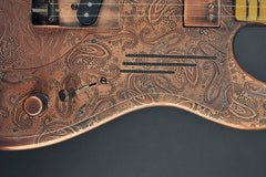 14090 Antique Copper Paisley Deluxe SteelCaster