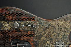 14075 Rust on Cream Paisley Holey Front SteelCaster LEFTY
