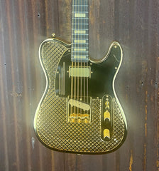 22077 Shiny Gold Caged CadillacCaster