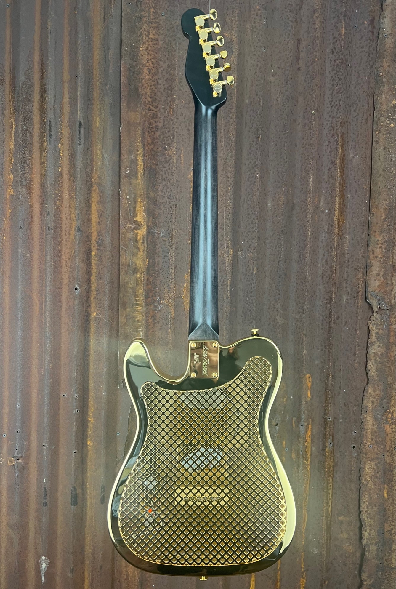 22077 Shiny Gold Caged CadillacCaster