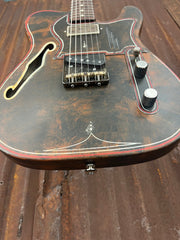 22083 Rusty Pinstriped Deluxe SteelCaster