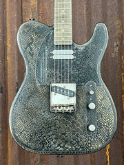 21169 Black on Snakeskin SteelTopCaster