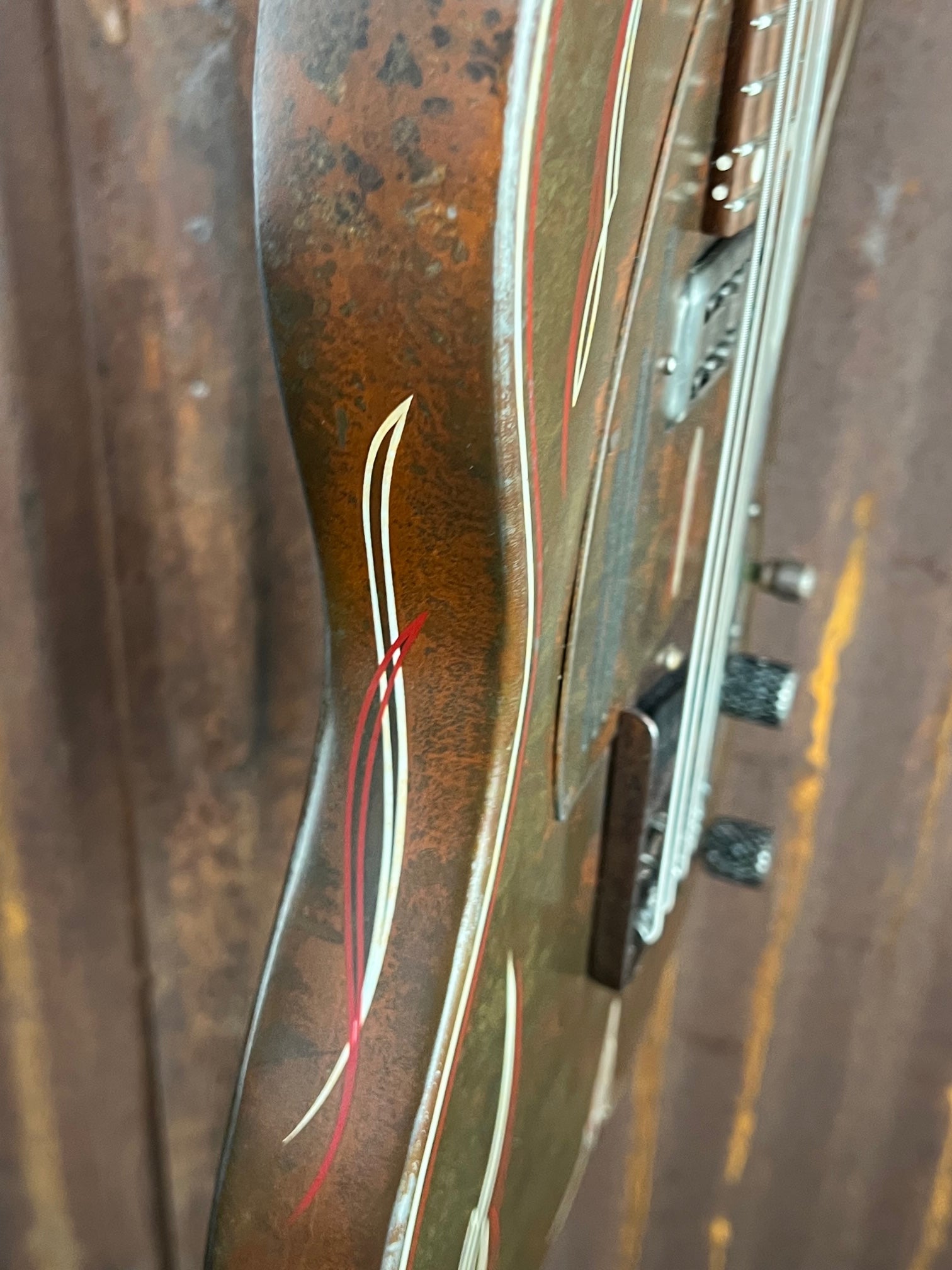 21091 Rust O Matic Pinstriped Baritone SteelCaster