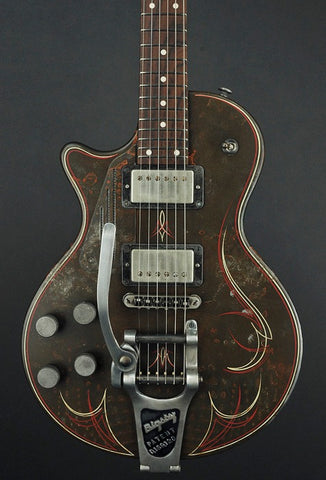14074 Rust O Matic Pinstripe SteelDeville with B7 Bigsby LEFTY
