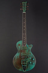 15106 Titanic Green Snakeskin SteelDeville with B7 Bigsby