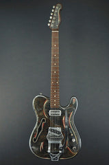 13164 Rust O Matic Pinstripe Deluxe SteelCaster with B16 Bigsby